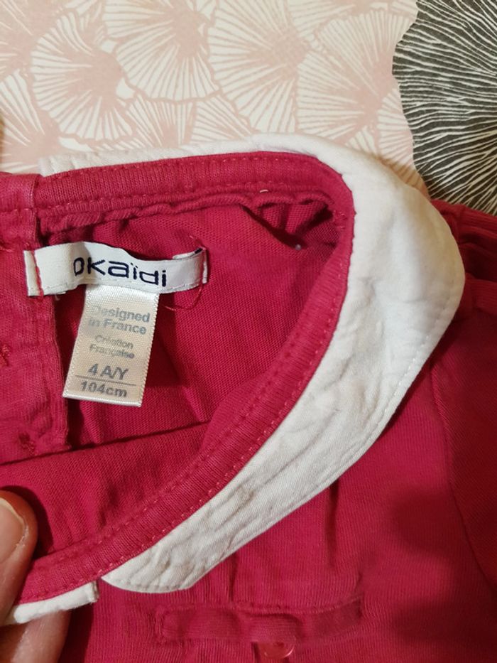 Tee-shirt Okaidi col claudine 4 ans - photo numéro 2
