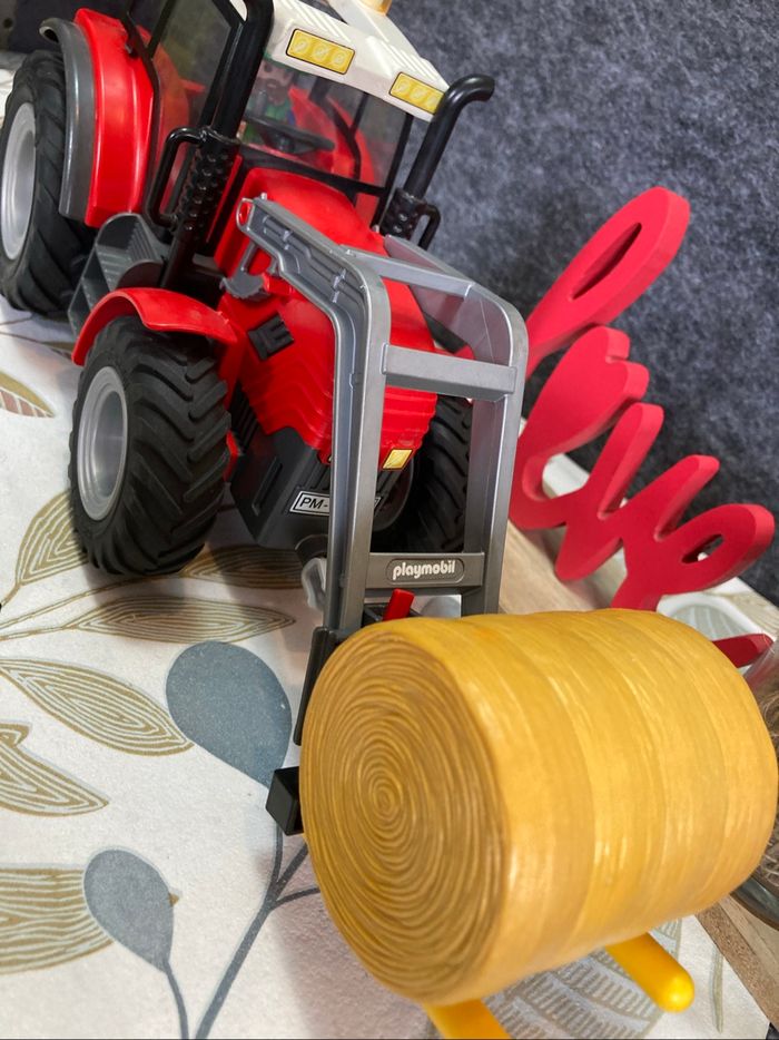 Playmobil - tracteur avec son foin - photo numéro 4