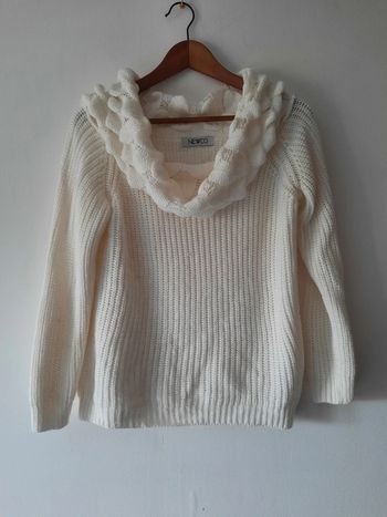 🤍 Magnifique pull à col roulé blanc Taille S 🤍