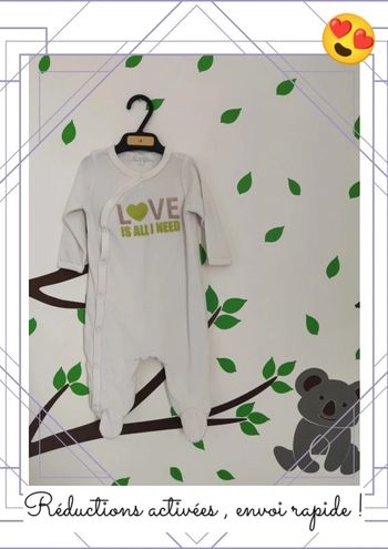 Pyjama velours 3 mois