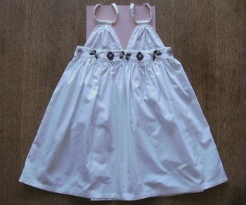 Robe à bretelles blanche - Lili Gaufrette - 4 ans - NEUF