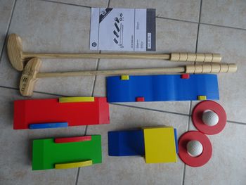 Jeu de mini golf en bois