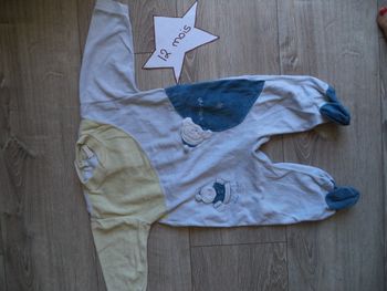 Pyjama velours mixte 1 an