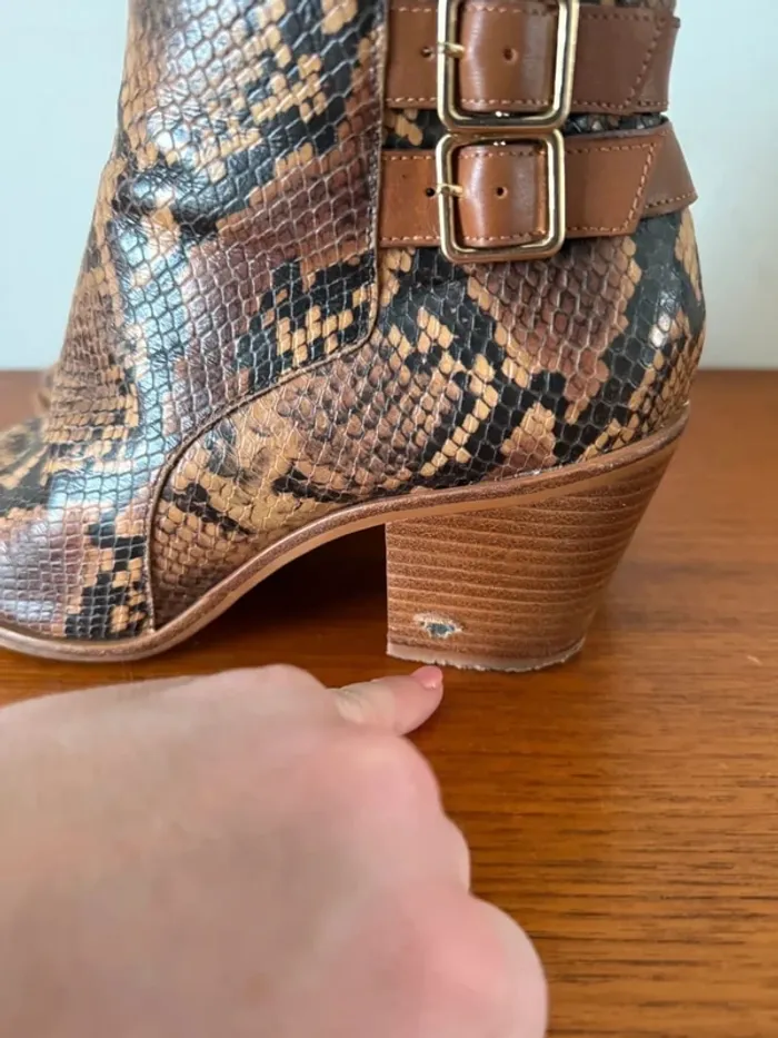 Bottines python Mellow Yellow - photo numéro 6