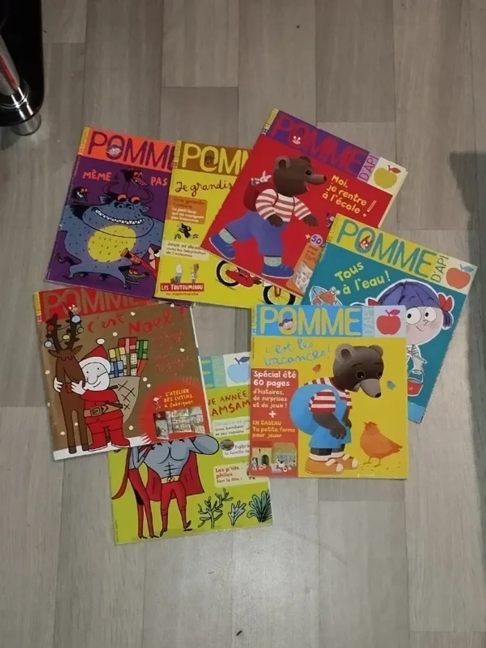 Lot de 7 magazines Pomme d’Api année 2017-18 L015 - photo numéro 4