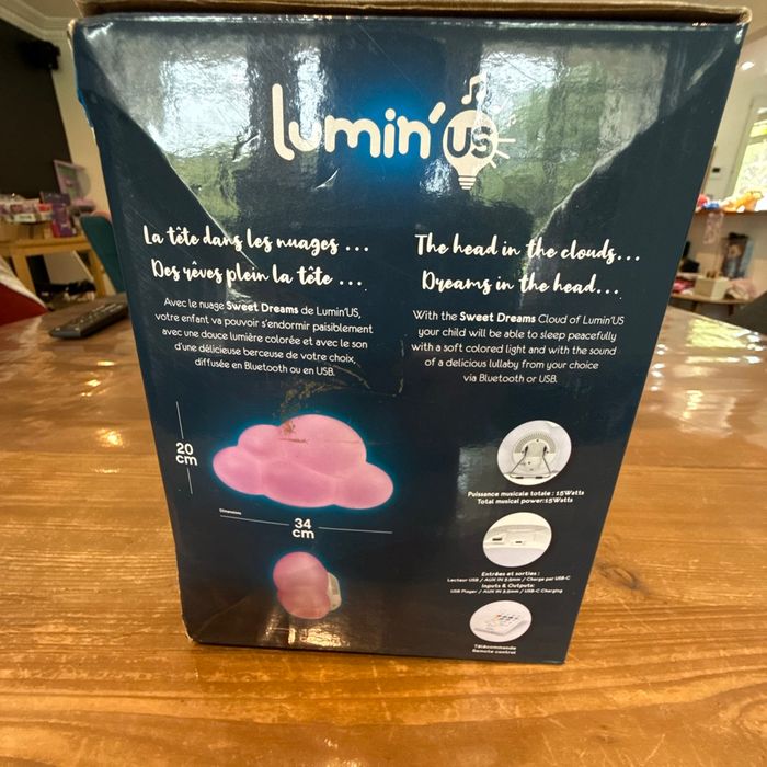 Enceinte et veilleuse sans fil nuage en Bluetooth lumin’US - photo numéro 4