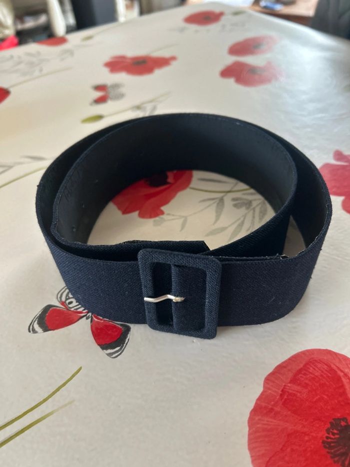 Ceinture femme bleu marine