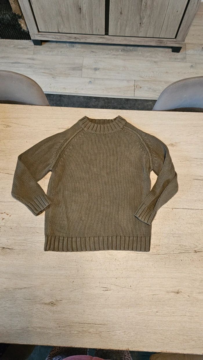 Pull à manches longues Zara Children, kaki, 10 ans