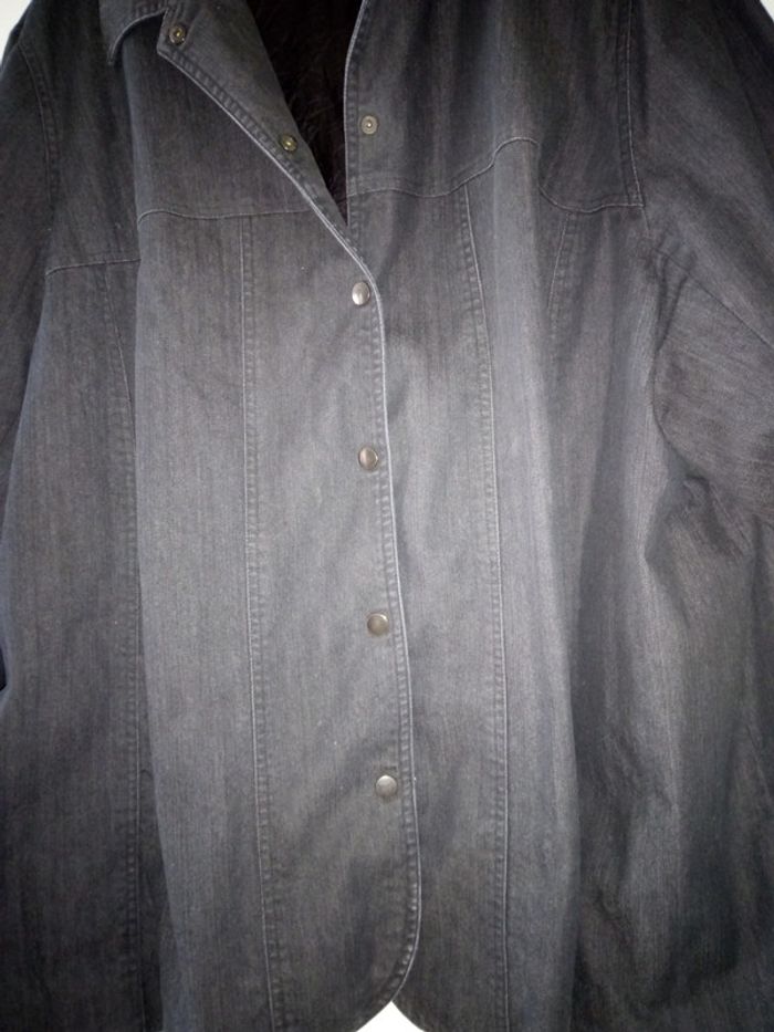 Veste jean's gris foncé Umberto Monza Paris T. 62 - photo numéro 4