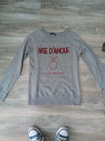 pull fin ivre d'amour XS