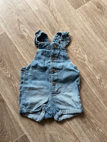 Salopette short fille 6 mois