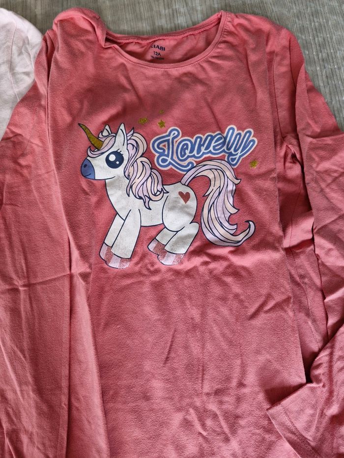 2 T-shirt manche longue fille - photo numéro 3