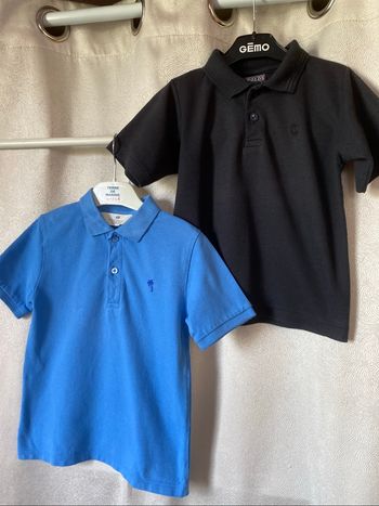 2 t-shirt polos mailles piquées 5 ans H&M
