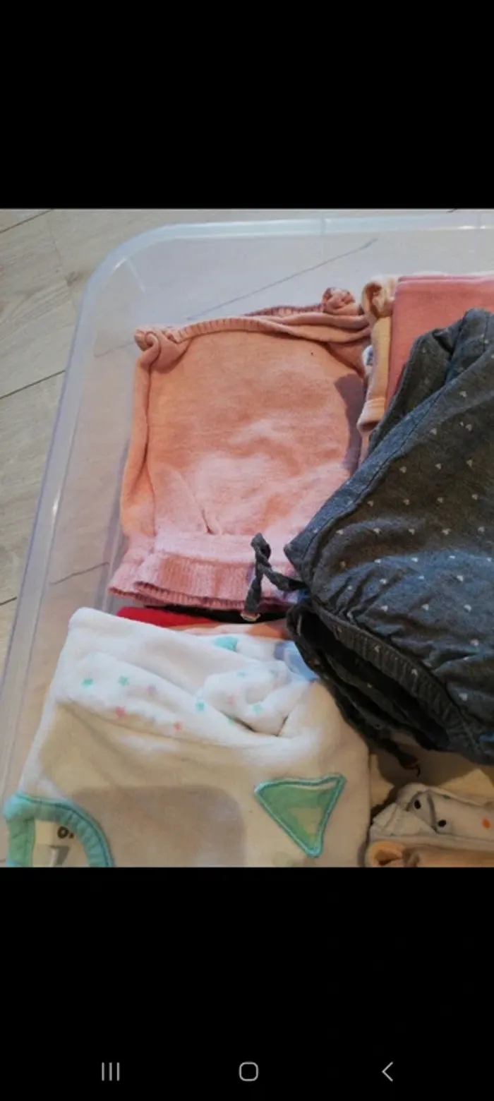 Caisse de 42 vêtements fille 9 mois printemps été - photo numéro 11