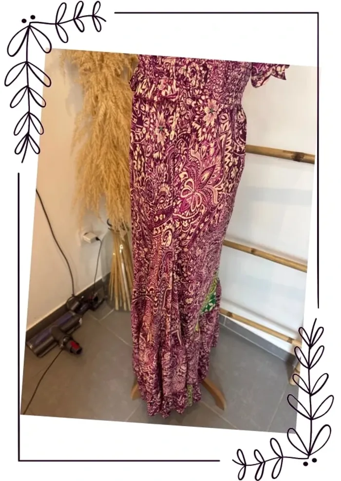 Robe longue chic fluide d’été fleuri - photo numéro 6