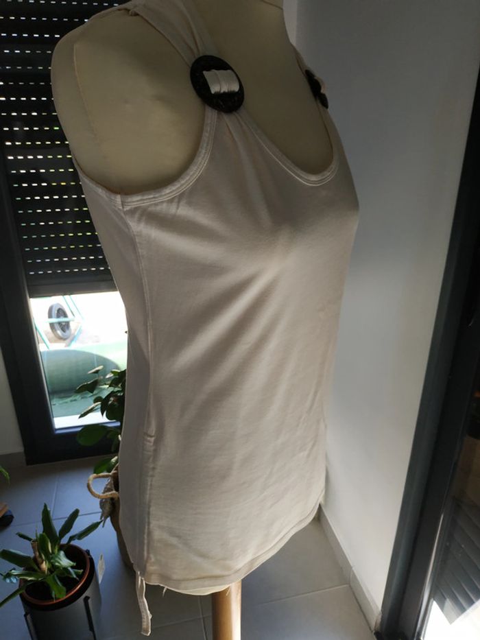 Débardeur fantaisie aux épaules vintage - photo numéro 9