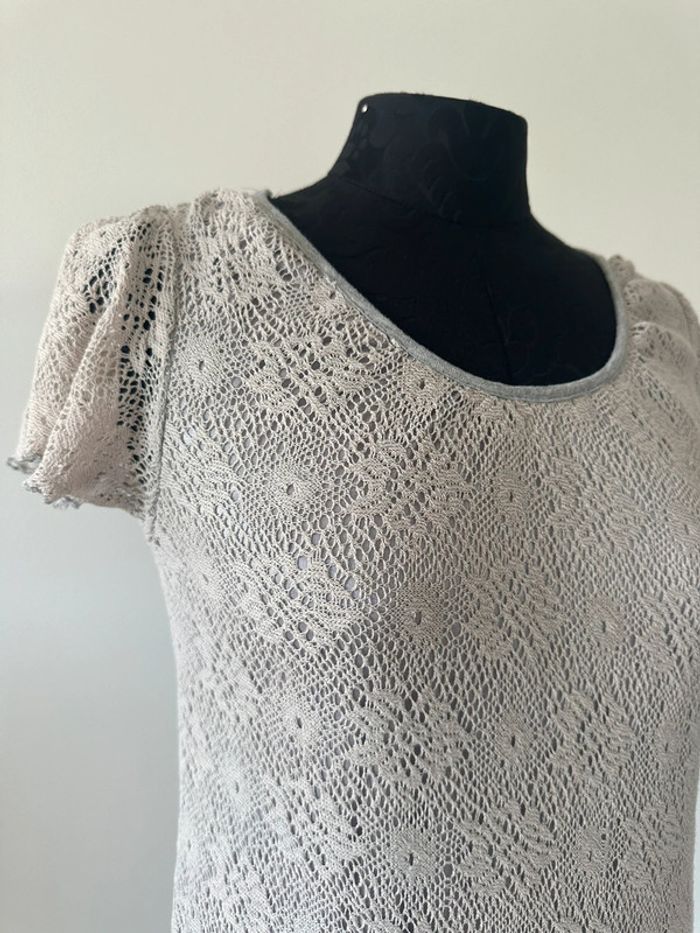 Robe grise dentelle Molly Bracken - photo numéro 2