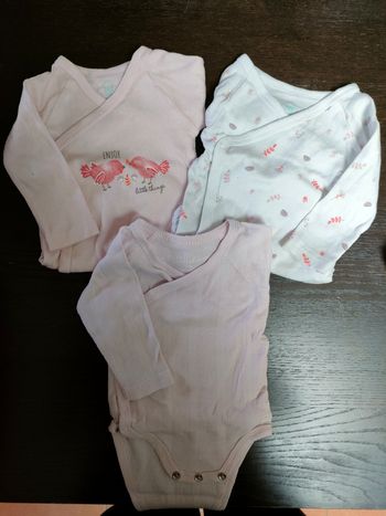 Lot 3 bodies manches longues