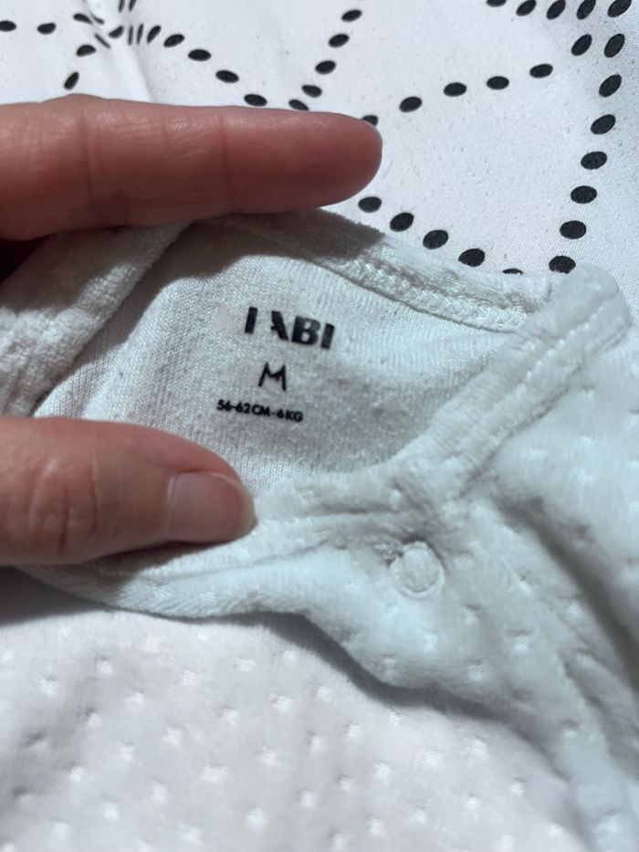 Pyjama Kiabi blanc 3mois - photo numéro 2