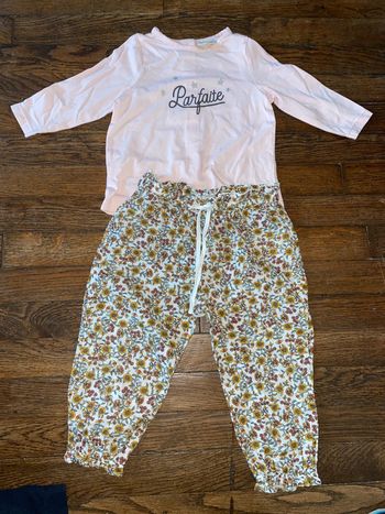 T-shirt Tao et pantalon Bout’chou  9 mois