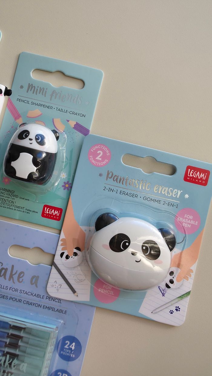 Lot stylos et fourniture legami panda - photo numéro 4