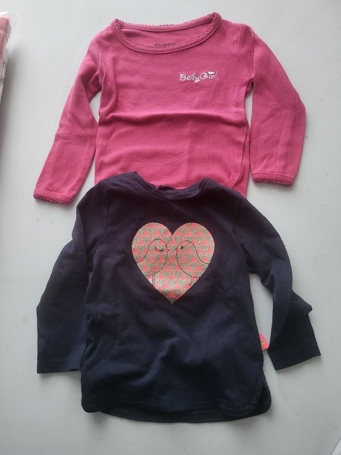 Lot de 2 hauts manches longues 6 mois