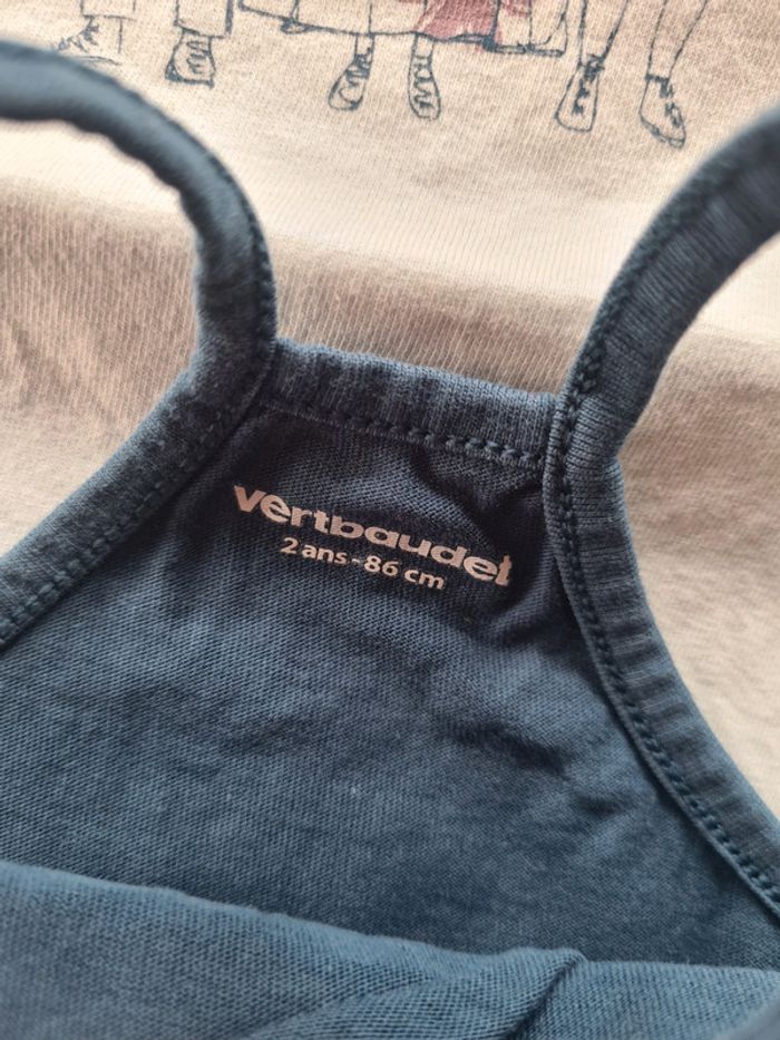 Lot de débardeurs Vertbaudet 2 ans TBE - photo numéro 3