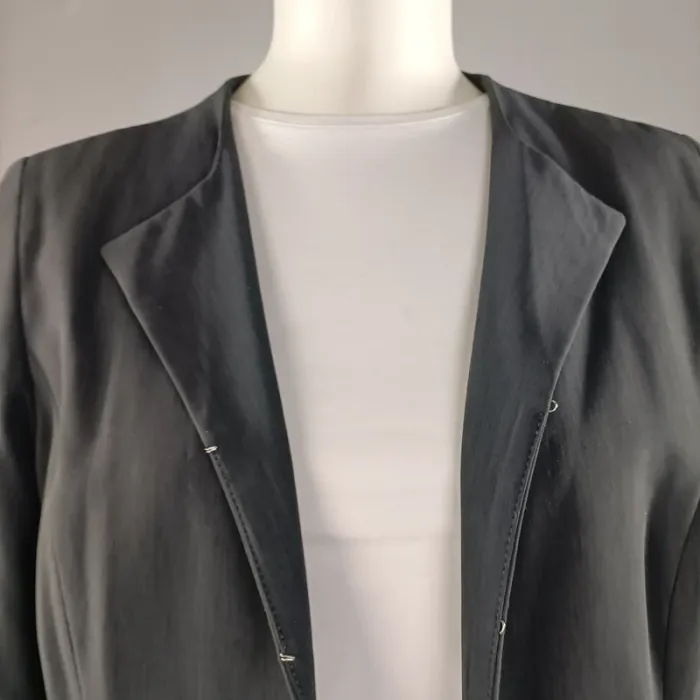 Veste Grise Basic cintrée - Veste classique - 1 2 3 - Taille 38 Élégante, classe - photo numéro 3