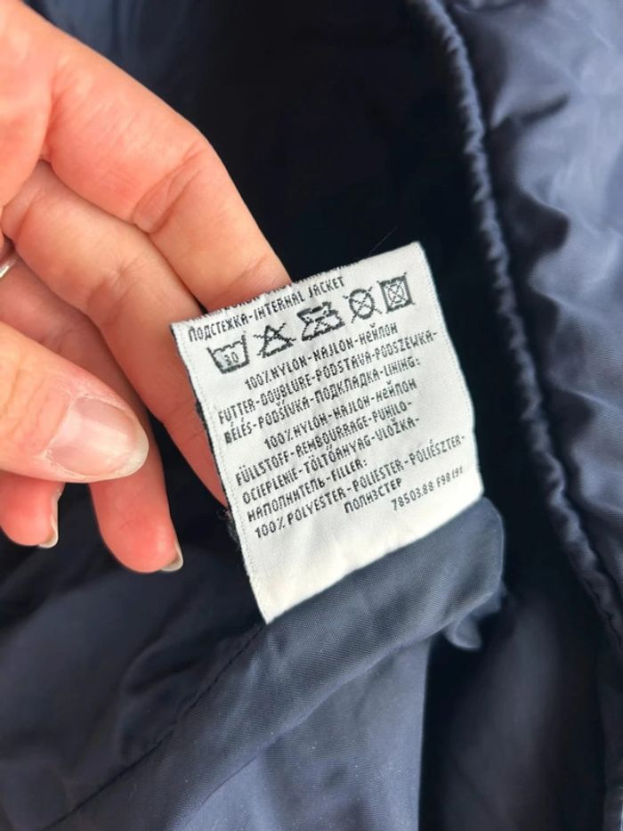 Doudoune vintage Levi’s noire brodée – Made in Italy – Taille M - photo numéro 4