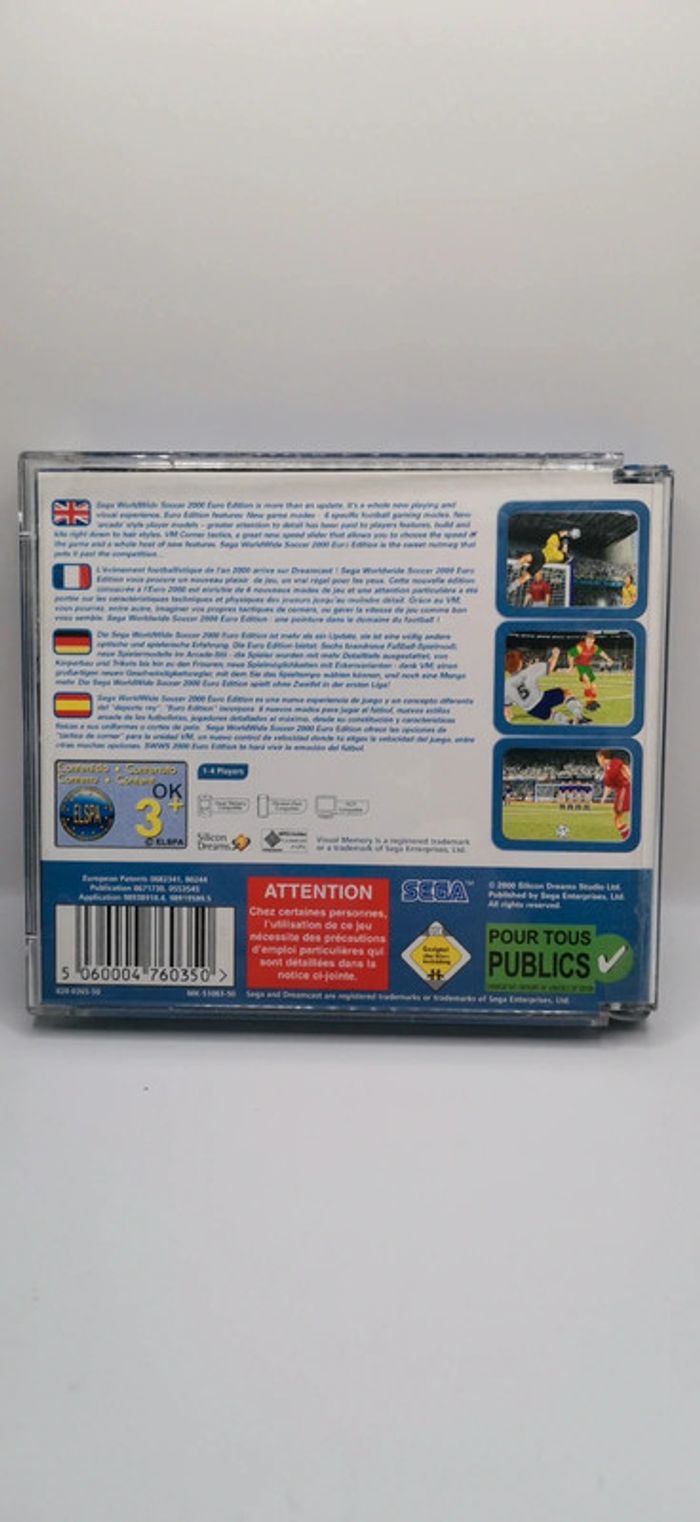 Jeux dreamcast swws sega world wide soccer 2000 euro edition - photo numéro 2
