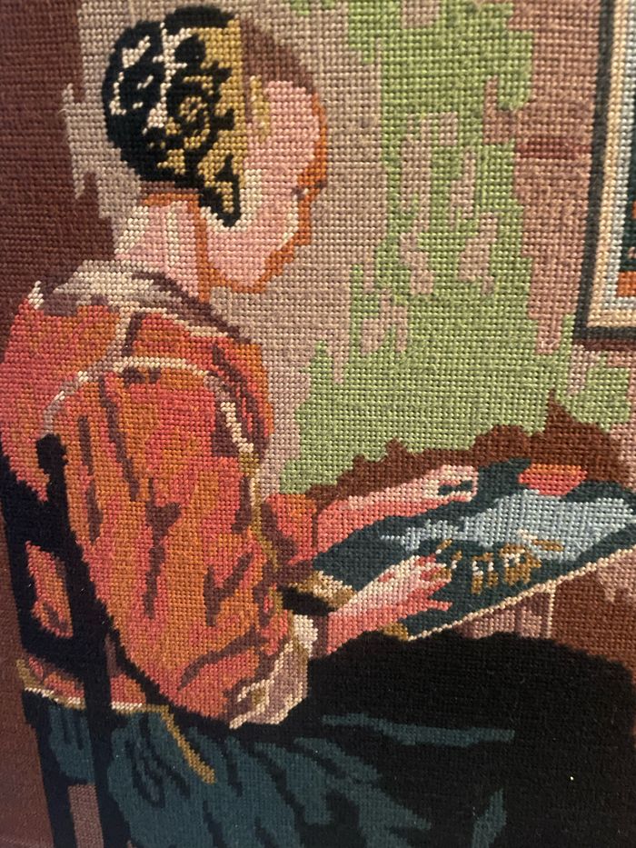 Encadrement canevas vintage - photo numéro 3