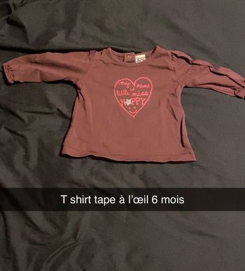 T shirt manche longue tape à l’œil 6 mois