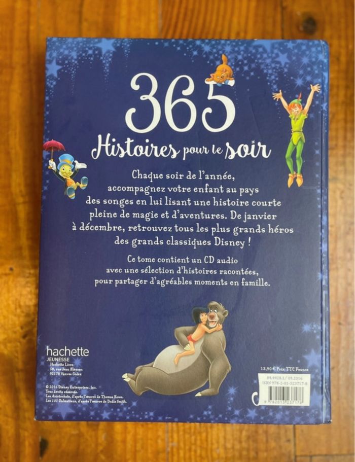 Livre disney 365 histoires pour le soir grands classiques - photo numéro 2