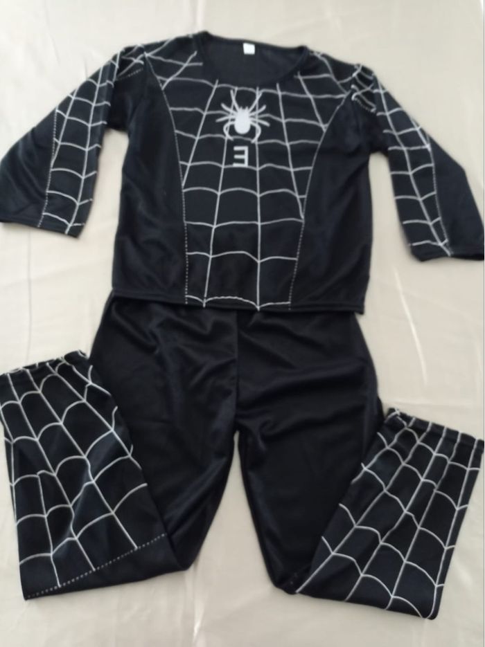 Deguisement spiderman noir et blanc 5-6ans - photo numéro 2