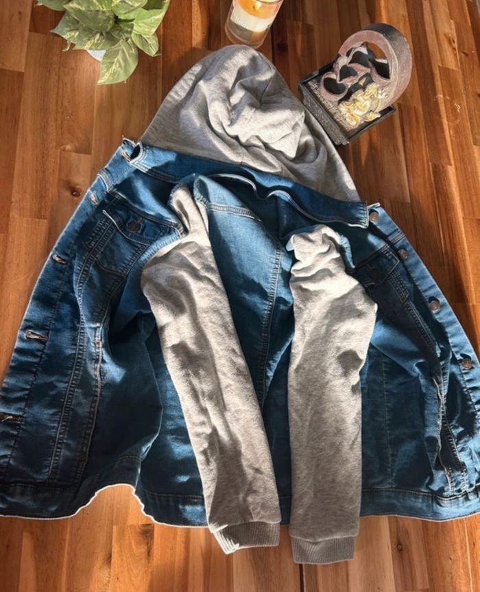 Veste en jeans/tissus de taille 12/13 ans - photo numéro 6