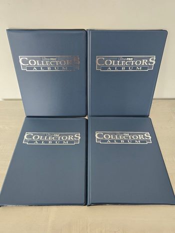 Lot de 4 portfolios Ultra Pro A4 180 Bleu