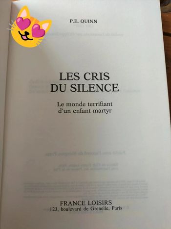 Les cris du silence par P.E. Quinn