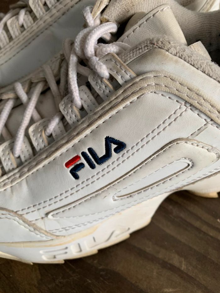 Baskets Fila T39 blanche - photo numéro 2