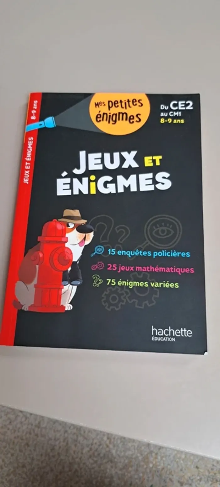 Livre jeux et énigmes, du CE2 au CM1