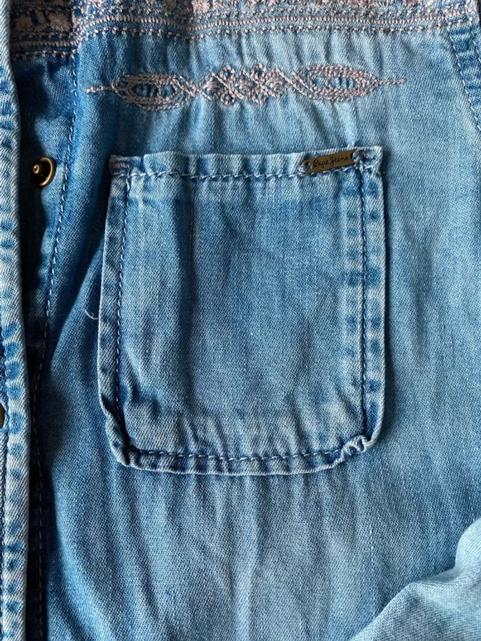 Combi salopette jeans pépé jeans - photo numéro 3