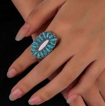 Bague Bohème turquoise