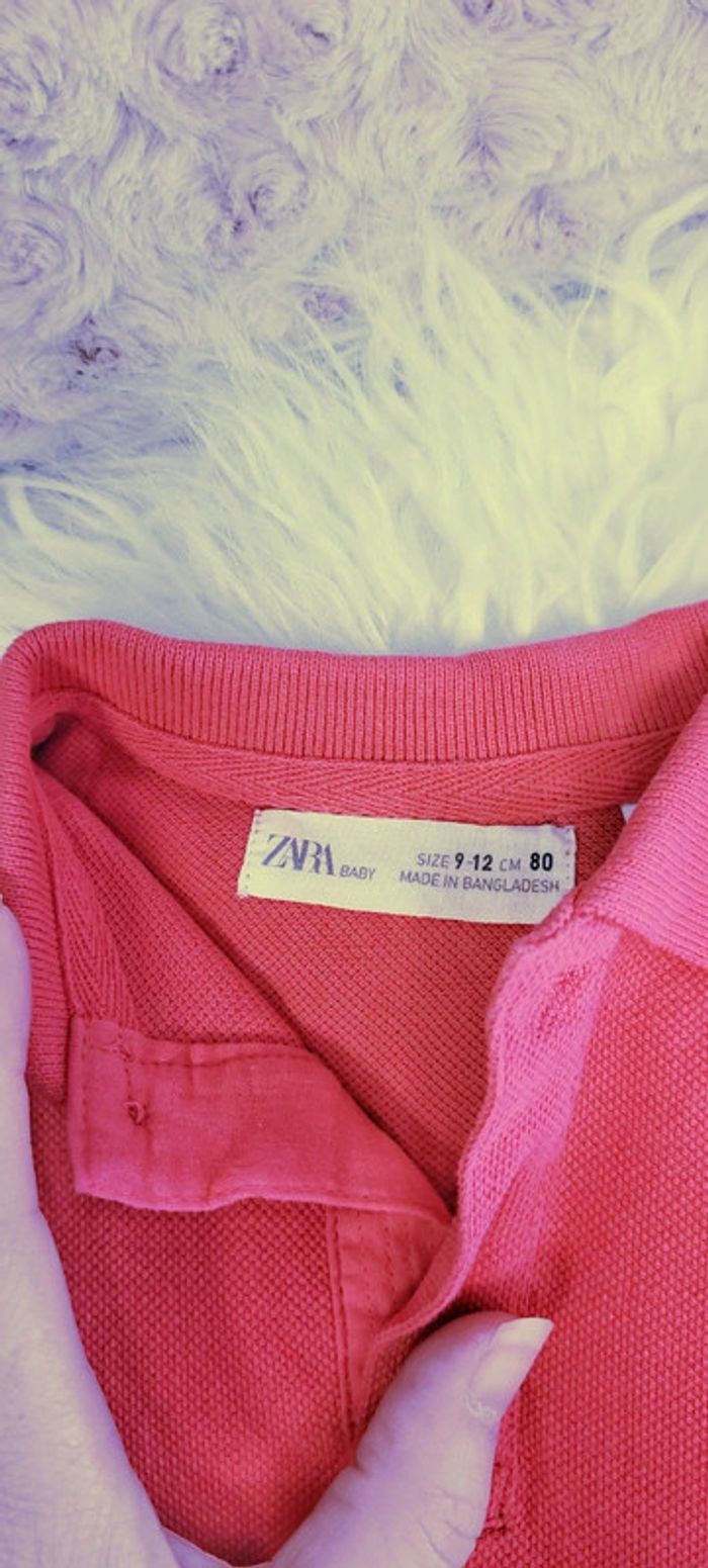 POLO rouge Framboise Zara - photo numéro 4
