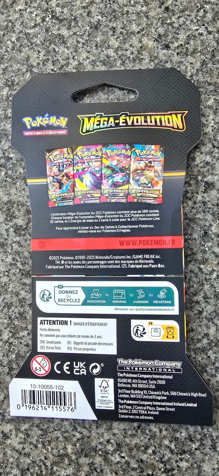 Pokemon booster sleeve mega evolution - photo numéro 2