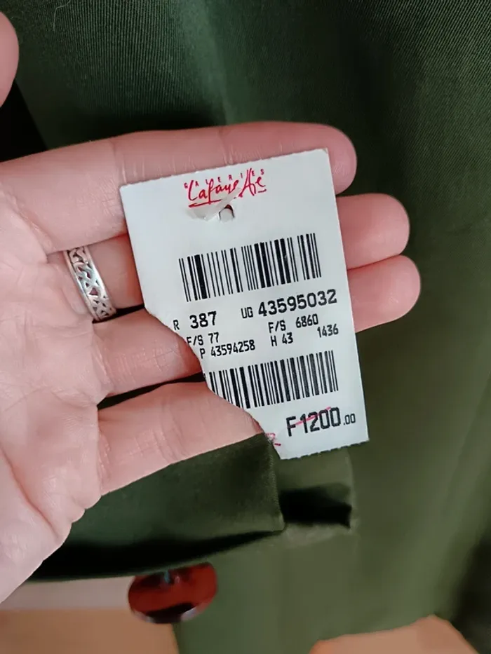 Veste blazer vert forêt Galeries Lafayette - photo numéro 8