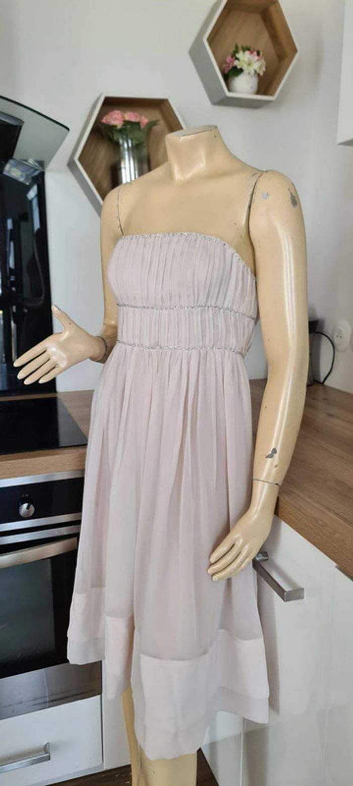 superbe robe bustier  tres chic et glamour taille 34 h&m 100 % polyestere (30) - photo numéro 3