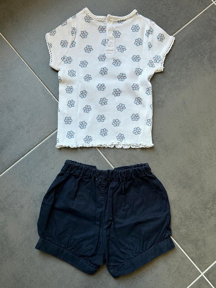Ensemble été 2 pièces t-shirt et bloomer Jacadi bébé fille - photo numéro 12
