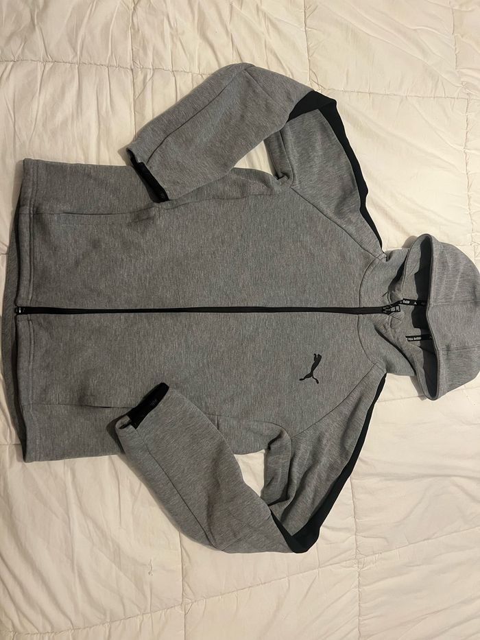 Gilet puma gris et noir