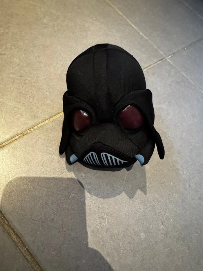 Peluche - Angry birds / Star wars - Tête de Dark Vador - Noir - 15 cm * 12 cm