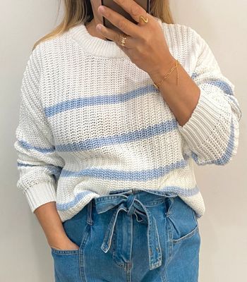 Superbe Pull Bicolore Taille M