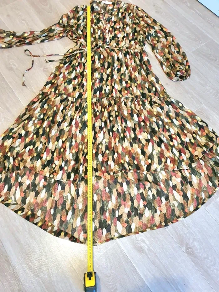 Robe longue légère motifs automnales taille s-m - photo numéro 8